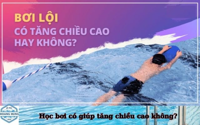 Học bơi có giúp tăng chiều cao không